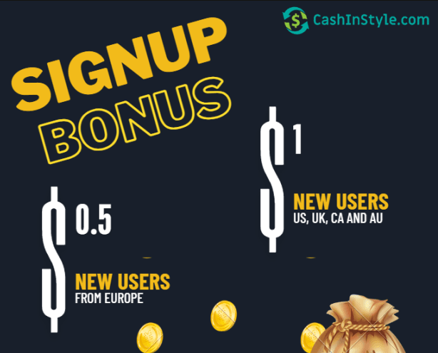 Get a Sign-Up Bonus on CashinStyle